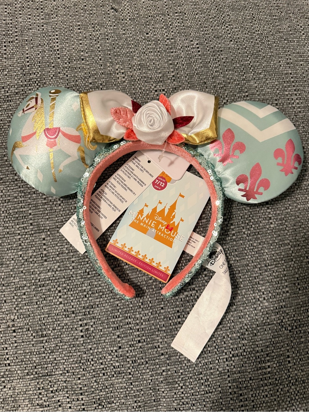 Disney Minnie Mouse Pastel Main Attraction Carousel Ear Headband